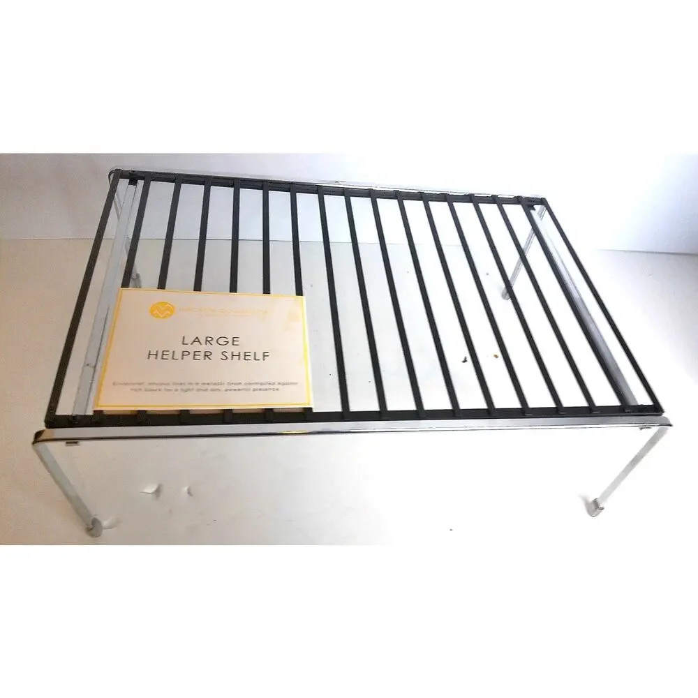 Macbeth Collection By Margaret Josephs Real Housewives Metallic Storage Shelf